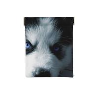 Chiot Husky, Sac de Rangement pour Femmes, Portefeuille supérieur à Presser, Petit Porte-Monnaie, Pochette de Changement