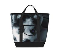 Chiot Husky,Sacs à lunch isothermes de grande capacité pour femmes et hommes