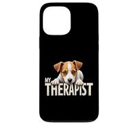 Chiot JRT drôle, Mon thérapeute, Chien Jack Russell Terrier Coque pour iPhone 13 Pro Max