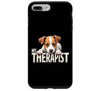 Chiot JRT drôle, Mon thérapeute, Chien Jack Russell Terrier Coque pour iPhone 7 Plus/8 Plus