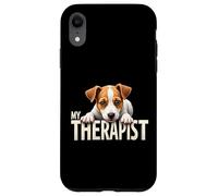 Chiot JRT drôle, Mon thérapeute, Chien Jack Russell Terrier Coque pour iPhone XR