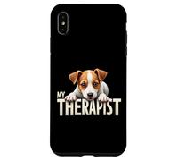 Chiot JRT drôle, Mon thérapeute, Chien Jack Russell Terrier Coque pour iPhone XS Max