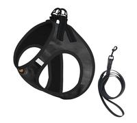 Chiot Labrador Noir Mignon,Harnais pour Animaux de Compagnie, Harnais réfléchissant réglable pour Chien,S