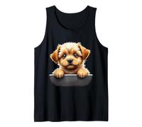 Chiot Mignon avec de Grands Yeux - Amoureux de la Fourrure Moelleuse Débardeur