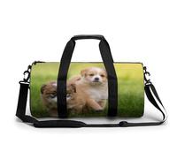 Chiot Mignon Sac De Sport Gym Sac De Voyage Sac W nd Duffel Bag pour Camping Randonnée Voyage 45x23x23cm
