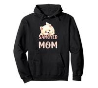Chiot mignon Samoyède Maman Samoyède Sweat à Capuche