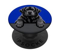 Chiot Newfie de Poche Amusant pour Chien de Terre-Neuve PopSockets PopGrip Adhésif