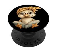 Chiot Ouvert Lecture Chien Amoureux Graphique Portrait Rond PopSockets PopGrip Adhésif