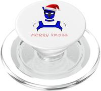 Chiot Play Pups Merry Christmas Bleu LGBTQ PopSockets PopGrip pour MagSafe