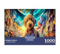 Chiot Poodle Puzzle De 1000 Pièces pour Adultes Et Enfants Dès 14 Ans Jeu De Patience Et De Réflexion De Qualité Supérieure Décoration De La Maison 38x26cm/1000pcs