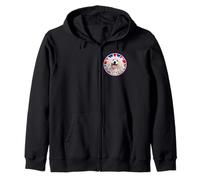 Chiot Puli Mignon et drôle avec Drapeau du Royaume-Uni Sweat à Capuche