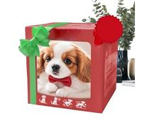 Chiot réaliste Robot chien jouet en peluche chiens agissant comme un vrai se déplace tout seul interactif avec son queue remuant aboiement électrique pour chambre dortoir salon voyage appartement