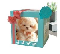 Chiot réaliste Robot chien jouet en peluche chiens agissant comme un vrai se déplace tout seul interactif avec son queue remuant aboiement électrique pour chambre dortoir salon voyage appartement