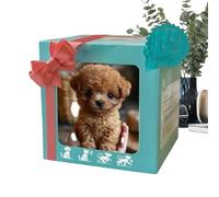 Chiot réaliste Robot chien jouet en peluche chiens agissant comme un vrai se déplace tout seul interactif avec son queue remuant aboiement électrique pour chambre dortoir salon voyage appartement