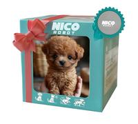 Chiot robot en peluche - Mon chiot robot realiste, chien robotique agit comme un vrai chiot, jouet interactif cadeau pour enfants