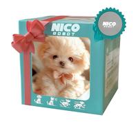 Chiot robot en peluche - Mon chiot robot realiste, chien robotique agit comme un vrai chiot, jouet interactif cadeau pour enfants