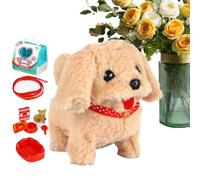Chiot Robot, Jouet animal en peluche électronique interactif en peluche | Robot Chiot Queue agitante, promenade, aboiement, doudou interactif, animal en peluche pour enfants, adultes