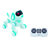 Lexibook Power Puppy Jr - Mon Petit Chien Robot télécommandé à Dresser,Chien Robot avec Sons,Musique,Effets Lumineux,aboie et Marche comme Un Vrai Chien, Jouet pour garçons et Filles - PUP01 Blanc