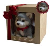 Chiot Robot Réaliste, Chien Robot pour Adultes, Qui Marche, Aboie, Remue la Queue Et Se Comporte comme Un Vrai Chien, Idéal comme Cadeau Style B