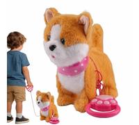 Chiot Robot Réaliste,Kit d'Animal de Compagnie Interactif Télécommandé pour la Marche - Robot Canin Simulant un Vrai Chiot,pour Famille Garçons Filles Vacances Anniversaire Noël Éducation Jeu