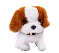 Chiot Robot réaliste, Nouveau Chien Robot interactif 2026, Marche, aboiement et remuement de la Queue, Jouets en Peluche pour garçons et Filles Brown