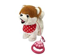 Chiot robotique interactif - Jouet en peluche ABS - 9,45 x 9,06 x 5,51 pouces, chien animatronique léchant musical, mignon compagnon réaliste, ami doux | Jouets robotiques pour animaux de compagnie