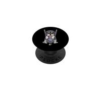 Chiot Schnauzer Miniature Amusant dans Un Porte-bébé. Amoureux des Chiens PopSockets PopGrip Adhésif