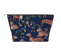 Chiot Teckel, Trousse de Toilette Trousse de Maquillage Sac à cosmétiques Trousse de Toilette de Voyage Portable