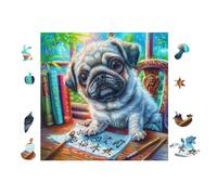 Chiot Voiturelin Writing 100 Pieces Casse-tête Débutant en Voitureton Anti-Déchirure Facile Apprentissage Loisir Créatif Décoration Murale Petit Prix Pas Cher 28x28cm