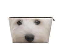 Chiot Westie Mignon, Trousse de Maquillage Trousse à cosmétiques Trousse de Toilette de Voyage Portable Pochette de Toilette