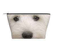 Chiot Westie Mignon, Trousse de Toilette Trousse de Maquillage Sac à cosmétiques Trousse de Toilette de Voyage Portable
