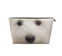 Chiot Westie Mignon, Trousse de Toilette Trousse de Maquillage Sac à cosmétiques Trousse de Toilette de Voyage Portable