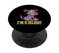 Chiot Zombie Heureux délicieusement pourri PopSockets PopGrip Adhésif