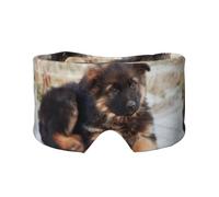Chiots berger allemand à imprimer,Masque pour les yeux bloquant la lumière Cache-yeux et cache-oreilles pour le sommeil