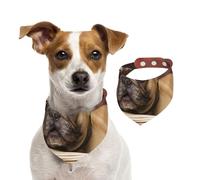 Chiots bouledogues français Mall Brown Little Dogs,Bandanas pour Chien, écharpe en Coton, Bavoirs réglables pour Animaux de Compagnie,L