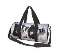 Chiots bouledogues français Mignons, Sac de Voyage de Grande capacité, Sac à Main Rond, Sac de Voyage de Sport, fourre-Tout, Sac de Fitness