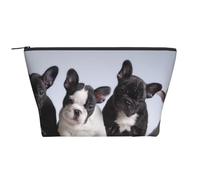 Chiots bouledogues français Mignons, Trousse de Toilette Trousse de Maquillage Sac à cosmétiques Trousse de Toilette de Voyage Portable