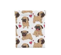 Chiots carlins drôles de Dessin animé, Sac de Rangement pour Femmes, Portefeuille supérieur à Presser, Petit Porte-Monnaie, Pochette de Changement