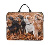 Chiots Cavalier King Charles Spaniel d'automne,Housse pour Ordinateur Portable 14 Pouces, Sacoche pour Ordinateur Portable, Mallette avec poignée
