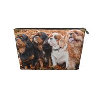 Chiots d'automne Cavalier King Charles Spaniel, Trousse de Toilette Trousse de Maquillage Sac à cosmétiques Trousse de Toilette de Voyage Portable