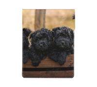 Chiots de la Famille Affenpinscher Chiens Noirs Singe,Housse en Cuir synthétique pour Ordinateur Portable, Sacoche pour Ordinateur Portable, Sacoche pour Tablette