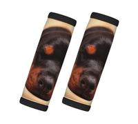 Chiots Dobermans qui dorment, animaux de compagnie, chiens Doberman, Lot de 2 protections pour poignées de valise, housses de poignée souples et confortables, étiquette à bagages