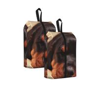 Chiots Dobermans Qui dorment, Animaux de Compagnie, Chiens Doberman， Lot de 2 Sacs à Chaussures de Voyage, Sacs de Rangement imperméables, Organisateur de Chaussures pour Les Voyages et la Maison