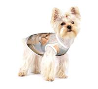 Chiots Golden Retriever Chiens Labrador Chiens,T-Shirt sans Manches en Coton pour Animaux de Compagnie, Gilet Respirant, Extensible et Doux,S