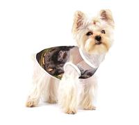 Chiots Labrador Brown Little Puppies Famille,T-Shirt sans Manches en Coton pour Animaux de Compagnie, Gilet Respirant, Extensible et Doux,S
