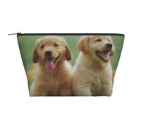 Chiots Labrador Retriever Jaune, Trousse de Toilette Trousse de Maquillage Sac à cosmétiques Trousse de Toilette de Voyage Portable