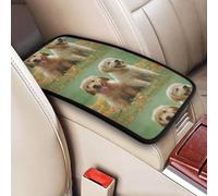 Chiots Labrador Retriever jaunes,Coussin de protection universel pour accoudoir de console centrale de véhicule, doux et confortable, pour poignée de maintien.