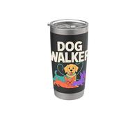 Chiots ludiques promeneurs de chiens Gobelet isotherme en acier inoxydable double paroi