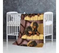Chiots teckels Animaux de Compagnie Chiens Petit Teckel,Couverture Douce et Chaude en Flanelle Anti-Boulochage 76 x 127 cm