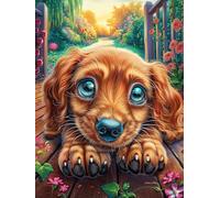 Chiots West Highland Terrier dans Le Jardin d'automne 1000 Pièces Puzzle Adulte en Carton sans Déformation Animal Conte de fées Fantastique Très Difficile Anti-Stress Jeu De Société Idée Cadeau